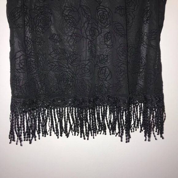 NWOT BLACK VELVET UNIQUE BLOUSE - Picture 10 of 12